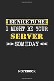 quadra server th nürnberg  Be nice to me, I might be your Server someday Notebook: 6x9 inches - 110 graph paper, quad ruled, squared, grid paper pages • Greatest Passionate working Job Journal • Gift, Present Idea