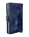 Secrid – Rigid Leather and Aluminium Card Holder, Blue, Blue, 00, RFID