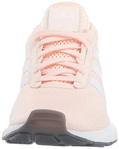 adidas Originals Women's Swift Essential Sneaker, Pink Tint/White/Silver, 5.52