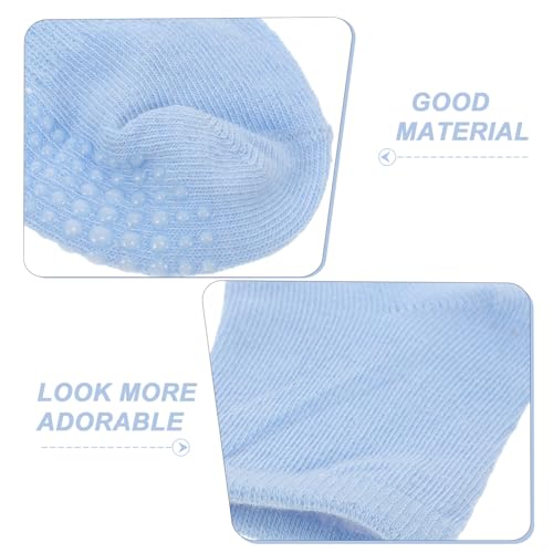 GALPADA 6pairs Cotton Socks for Toddlers Mid Tube Design Non- Breathable for Boys and Girls Ages Comfortable and Protective Boy Girl Footwear3