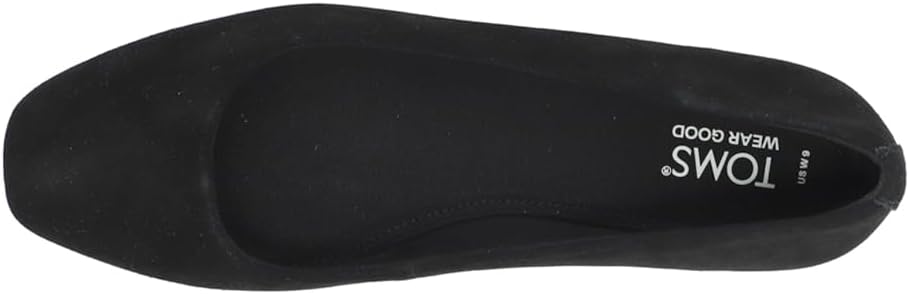 Toms Womens Briella Black Suede 9 Medium