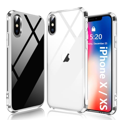 [Protezione per Schermo e Fotocamera] Questa custodia per iPhone XS presenta un bordo sporgente di 3,0 mm per la fotocamera e 1,0 mm per lo schermo, fornendo una difesa efficace contro danni causati da superfici ruvide e sporche. Una salvaguardia affidabile per preservare l'integrità di fotocamera e schermo da eventuali danni.