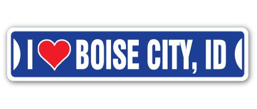 I Love Boise City, Idaho Street Sign id City State us Wall Road décor Gift