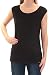 Calvin Klein Women's Extended-Shoulder with Rib Stripe Top