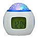 Produktbild XJYA Digitaler Wecker, Digitalwecker Projektionswecker mit Thermometer, Kalender,Wecker mit Projektion Bunte sternenkinder Wecker Eine Tap Control Schlaf-Friendly für Arbeit Eltern, Studenten etc
