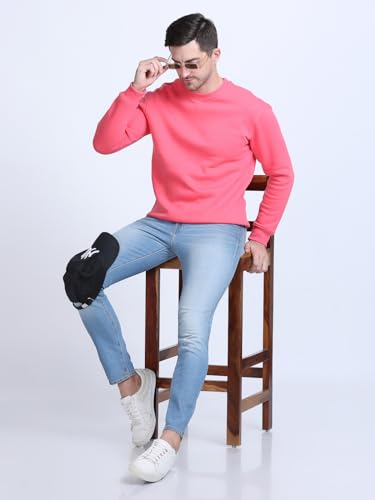 Image of SPUNN Men's Cotton Round Neck Full Sleeves Sweatshirt.
