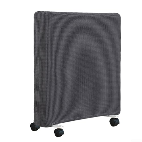 Heater Cover Protective Radiator Dust Cover with Elastic Fabric for Household Heaters, Breathable Polyester Material to Keep Dust Out and Enable Compact Storage (Dark Gray M)