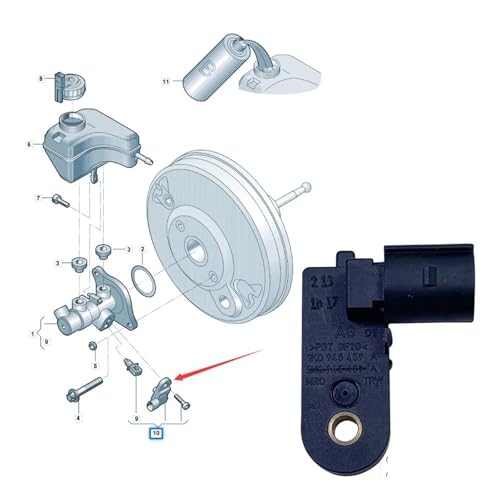 Fallo en luces traseras de VW Taos soluciona con interruptor 1K0945459A 6