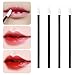 Tbestmax 200 Pcs Lip Wands Applicators, Disposable Lipstick Lint Free Brush Makeup Gloss Wands, Makeup Applicator Beauty Tool Kits Black