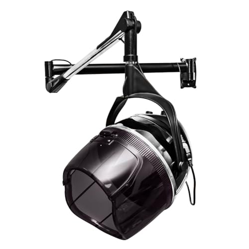 JIYIAN Professional Hooded Hair Dryer, Hooded Bonnet Dryer with Variable Speed,Temperature,Timer, Wheels for Beauty Salon and Home, Salon Equipment,Style Two