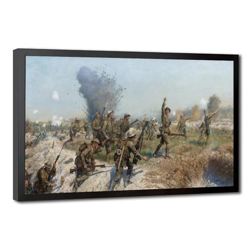 Bataille de la Somme Ulster Division Beadle : toile tendue grand format cadre 8 pour bureau empty