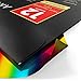 ARTEZA Heat Transfer Vinyl Sheets, 10 x 12 Inches, 12-Pack, Holographic and Rainbow, Flexible HTV for DIY Projects