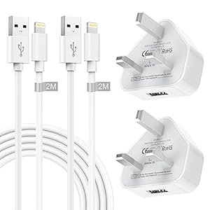 iPhone Charger Plug and Cable 2M 2Pack[Apple MFI Certified], iPhone Charger Cable and Plug for Apple 14 13 12 11 Pro Max/SE/XS/XR/X/8/7/6S/6/Plu...