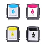 [Langlebig] Die schwarze Tintenpatrone druckt bis zu 2200 Seiten, während jede Farbpatrone bis zu 1400 Seiten drucken kann, was einen bleibenden Wert bietet