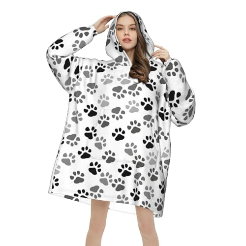 Pull plaid à capuche pour soirées cocooning et journées canapé - 4