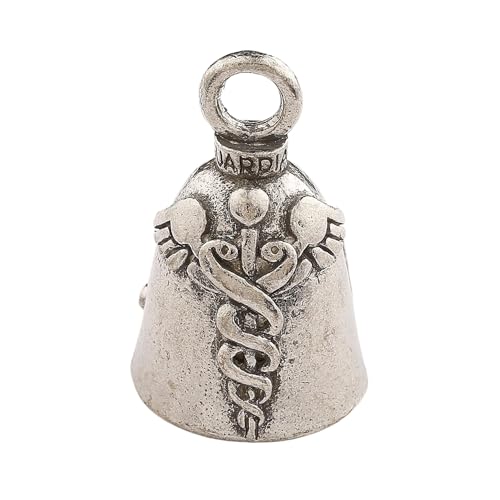Image of Guardian Bell Good Luck Bell w /Keyring & Black Velvet Bag | Motorcycle Bell | Lead-Free Pewter | Made in USA
