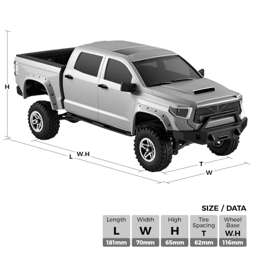 Image of Orlandoo Hunter 1 /32 Mini RC Rock Crawler Assembly Kit, Tundra Off-Road Truck with Front Independent Suspension, Off-Road Mini Car Rc Trucks, RC Cars for Adults, OH32P02 DIY Unassembled Kit