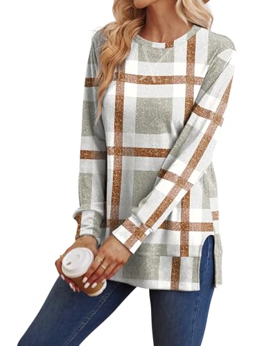 Saloogoe Plus Size Womens Clothing Fall Sweaters School Outfits for Teachers Oversized Sweatshirt 2XL — view 2