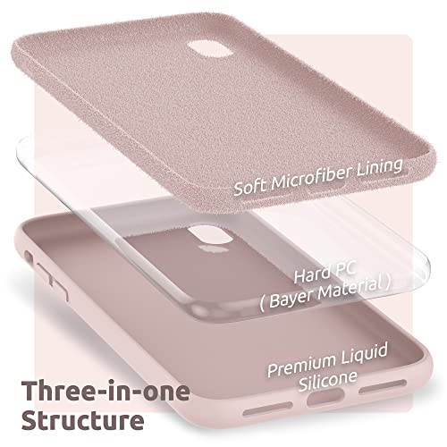 Surphy Silicone Case Compatible With Iphone Xr Case, Soft Liquid Silicone Shockproof Phone Case (With Microfiber Lining) Compatible With Iphone Xr (2018) 6.1 Inches (Pink) #TOP4