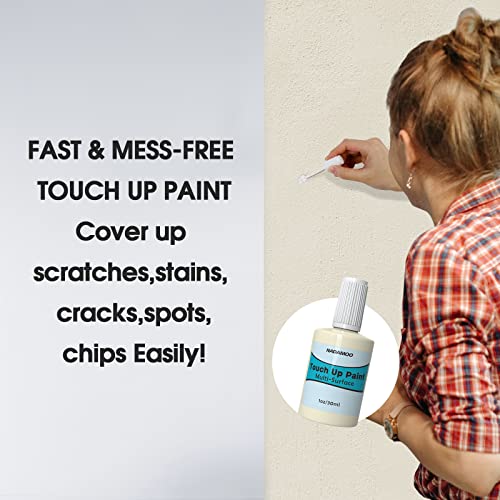 Nadamoo Beige Multi Surface Touch Up Paint, Interior And Exterior House Appliance Paint For Cabinet, Wall, Door, Furniture, Windows, Shutter And Trim #TOP3