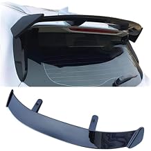 Car Rear Trunk Spoiler for Renault Zoe R135 R110 R240 R90 Q90 2013-2024, Tailfin Tail Fin Tailgate Bumper Diffuser Spoiler Styling Accessories,Gloss Black, normal