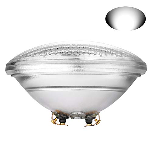 COOLWEST Luces de la Piscina LED PAR56 18W Blanco 6000K Iluminación de Piscinas 12V Luminarias subacuáticas IP68 Impermeables, Reemplazar Bombillas halógenas de 150W