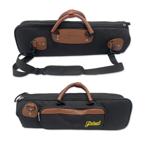 YoungMonic Trumpet Gig Bag Oxford Cloth 1200D Water-resistant Trumpet Case 15mm Foam Cotton Padded with Adjustable Shoulder Strap Easy to Transport