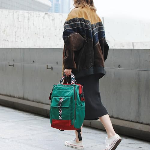 SUNNY BIRD Laptop Backpack, 15.6 Inch Laptop Work Bag, Wide Open Casual Daypack for Women, Men and Adult (Greenboho)2