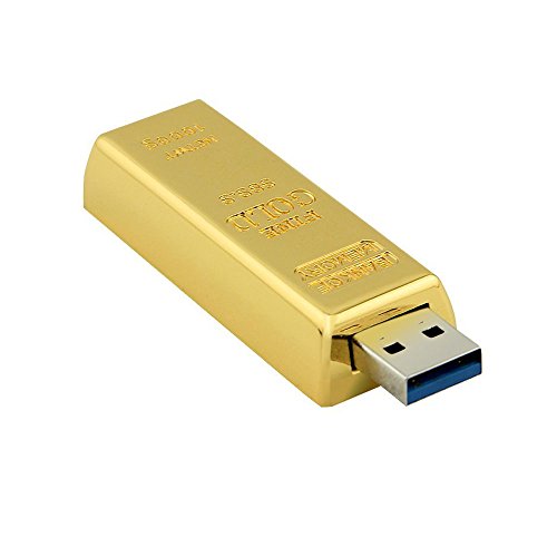 Usbkingdom 32Gb Usb 3.0 Flash Drive Super Speed Novelty Metal Bullion Gold Bar Shape Pendrive Memory Stick Thumb Drives Flashdrive Usb Flash Disk #TOP4