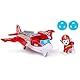 PAW Patrol Air Rescue - Marshalls Feuerwehrflugzeug mit Geschoss-Abwurf und Marshall Spielfigur (Basis Fahrzeug), Spielzeug für Kinder ab 3 Jahren