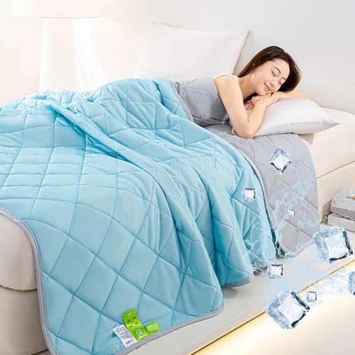 Couverture de refroidissement plaid respirant pour nuits chaudes - 3