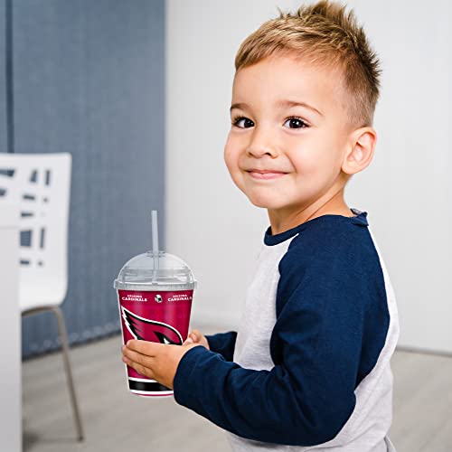 Image of Rico Industries NFL Football Rookie of The Year 12oz Acrylic Tumbler, Youth Tumbler with Swirly Straw