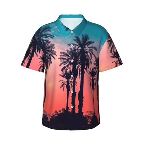 Chemise hawaïenne respirante boutonné avec short d'été anti-transpiration