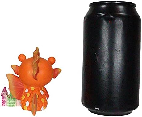 Miniatura 8 de Ebros Gift Acuario pez dorado de ojos grandes huesos peludos con colorido castillo de Atlantis bajo el agua, figura de castillo de 3 pulgadas de