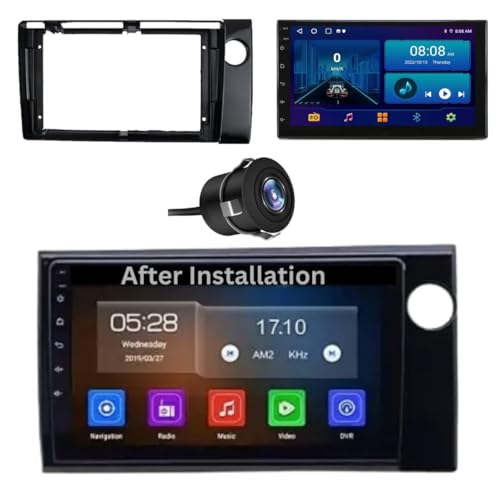 Image of Modorwy 9 inch Advanced Android System | Android 12 | 2GB /32GB RAM /ROM | Full HD Display | WiFi | GPS | HD Rear Camera | Car Stereo Dashboard Fascia Frame | Socket Suitable with Honda Amaze 2013-2016