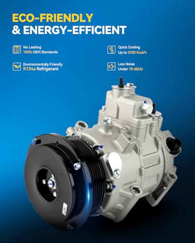 Image of PHILTOP 276507 Air Conditioner AC Compressor with Clutch for Lexus LS460 2007-2017,IS F 2008-2014,GS460 2008-2011