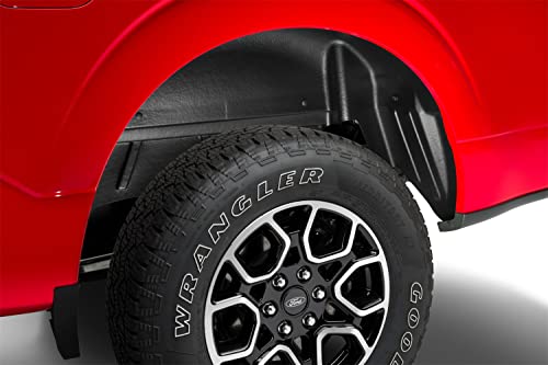 Image of Husky Liners Wheel Well Guards and Mud Guards for 2021-2024 Ford F-150 (Excludes Raptor) | Rear and Front Set - Black, 6 pc.