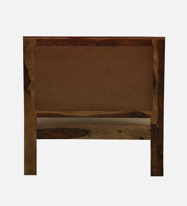 Image of Solid Sheesham Wood Jaipori Single Bed Without Storage | Wooden Single Bed Cot Palang Furniture for Bedroom Living Room Home and Hotel (Provincial Teak Finish)
