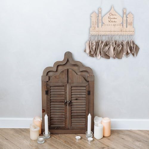 Calendrier de l'Avent Ramadan avec sacs suspendus pour déco Eid - 3