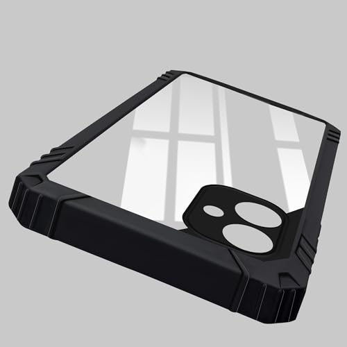 Image of Jkobi Back Cover Case for Samsung Galaxy A06 (Ultimate Shockproof Bumpers | Anti Yellow | Rugged Armor | Hybrid PC | Black)