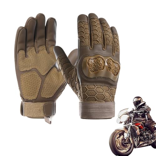 Guantes de motociclismo,Guantes de motociclismo para hombres | Guantes protectores para pantalla táctil de motocicleta,Guantes antideslizantes para bicicletas de montaña para hombre, guantes de ciclis