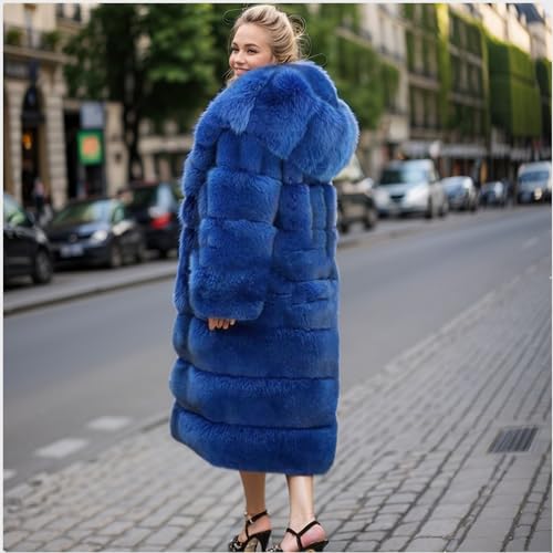 Lisa Colly Women's Winter Plus Size Parka Overcoat Long Sleeve Faux Fur Coat Jacket with Big Hooded4