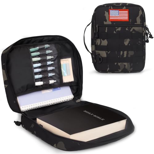 ATRIPACK Tactical Bible Cover For Men,Large Bible Case With Shoulder