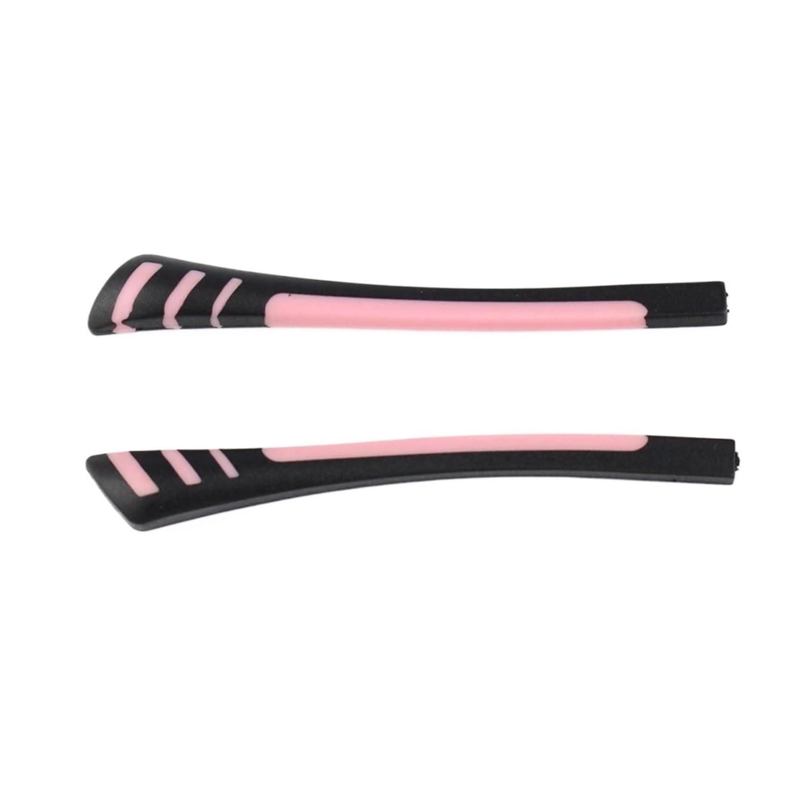 Patillas de repuesto para gafas, color negro, 100 pares de agujeros rectangulares de goma para reparación de gafas | Reemplaza las puntas desgastadas fácilmente con un diseño de agujero rectangular de goma suave, paquete de 100 pares.