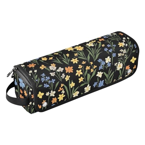 Estuche de viaje 2 en 1 para planchas y rizadores con tapete resistente al calor y cierre con cremallera, organizador portátil para planchas, rizadores, cepillos y secadores pequeños miniatura 1