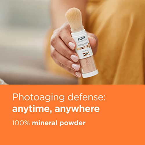 Isdin Mineral Brush Powder, Facial Pollution And Blue Light Protection, A Complement To Your Sun Care Routine, Suitable For Sensitive Skin #TOP1