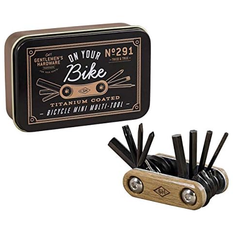 Gentlemen's Hardware Wood-Handled Multi-Tool in Tin Case, Bicycle Cover