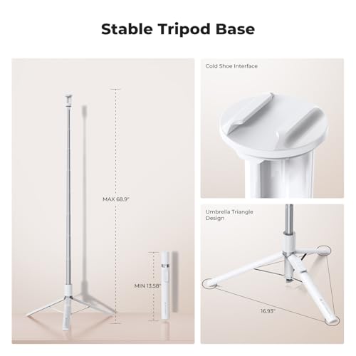 Image of K&F CONCEPT Auto Open & Close Selfie Stick Phone Tripod Stand