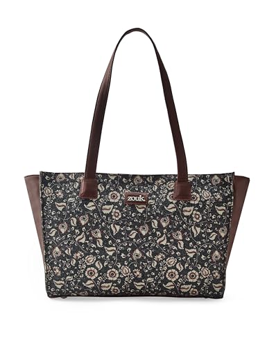 Image of ZOUK Women Vegan Leather Orange Office Tote Bag for Ladies With Laptop Compartment | Fits Upto 15.6 inch Laptop | Stylish | Women's Handbags