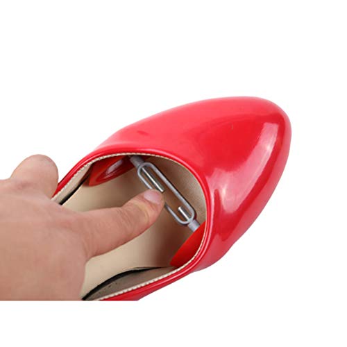 Jewelvwatchro 1Pair Mini Shoe Stretchers, Men Women Shoe Stretchers Shaper Expander Width Extender Adjustable-Red - Thumbnail 6